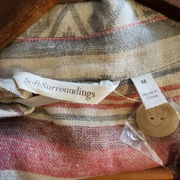 Soft Surroundings Ranch House Blanket Coat Size M - Picture 6 of 7